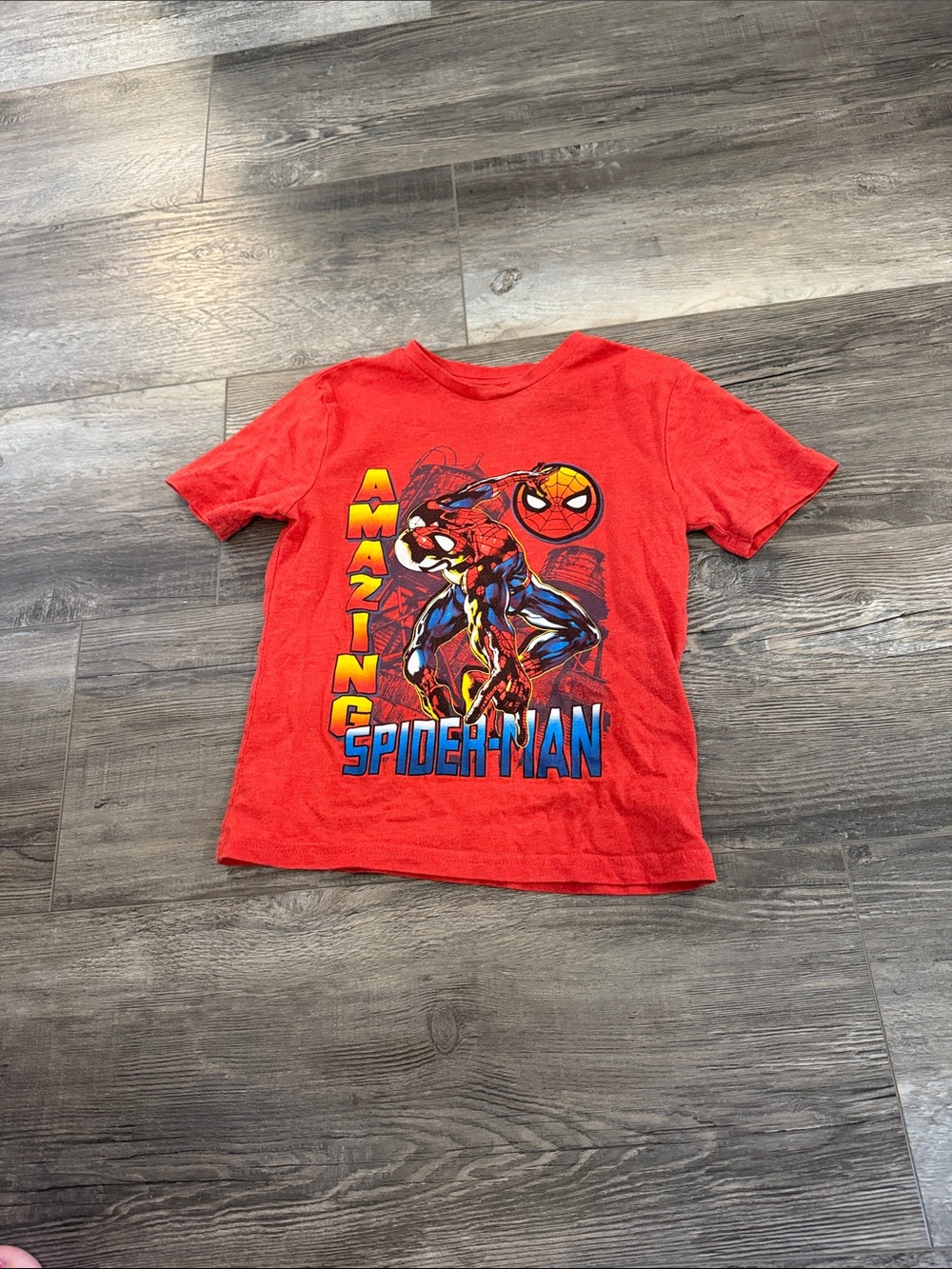 Marvel Boys Medium Red Spider-Man Tee